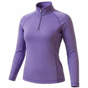 TOMMY BAHAMA purple 1/4 zip high neck pullover size Medium